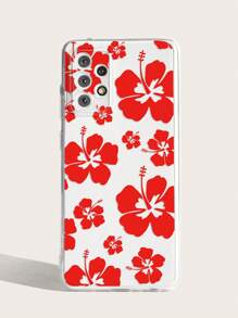 1pc Floral Painted Soft Silicone Phone Case Compatible With Apple/ Smartphones - Multicolor - View 4