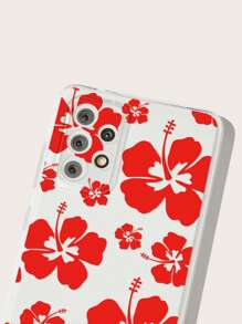 1pc Floral Painted Soft Silicone Phone Case Compatible With Apple/ Smartphones - Multicolor - View 5