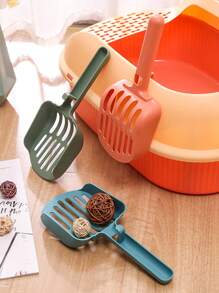 1pc Portable Random Color Cat Litter Shovel For Cat - Multicolor - View 1