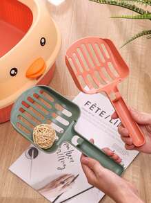 1pc Portable Random Color Cat Litter Shovel For Cat - Multicolor - View 4