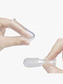 3pcs Baby Silicone Finger Toothbrush - Clear - View 5