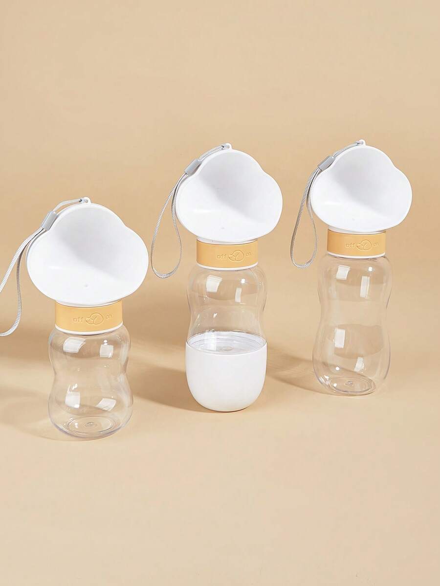 1 cái bát du lịch thú cưng trong suốt cho mèo, chó ngoài trời - trắng - Xem 1