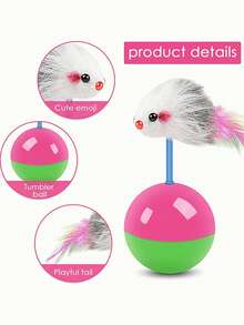 1 pieza Juguete para gato con diseño de ratón al azar para gato para jugando - Multicolor - Ver 5