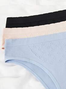 3入組素色條紋針織內褲