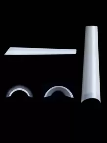 Elevate Your Style With 100pcs Long Coffin Plain Fake Nail Set For Extension Acrylic Nails Press On Nails Nail Supplies - Beige - View 6