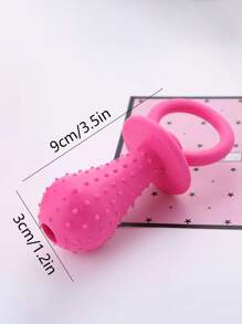 1入組安撫奶嘴設計隨機寵物發聲玩具適用於狗狗和貓適用於玩 - 彩色 - 查看 2