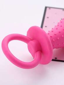 1入組安撫奶嘴設計隨機寵物發聲玩具適用於狗狗和貓適用於玩 - 彩色 - 查看 4