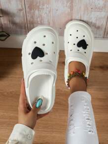 Unisex Dual-Purpose Thick Sole Eva Clogs - White - View 1