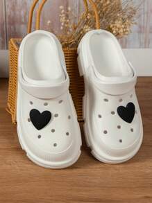 Unisex Dual-Purpose Thick Sole Eva Clogs - White - View 2