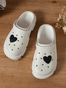 Unisex Dual-Purpose Thick Sole Eva Clogs - White - View 3