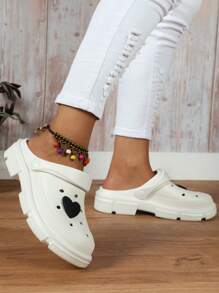 Unisex Dual-Purpose Thick Sole Eva Clogs - White - View 4
