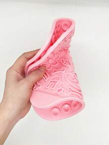 1 PC Màu Rắn Liếm Placemat Cho Chó Và Mèo Cho Ăn Thức Ăn - Màu xanh Bạc hà - Xem 9