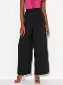 JoseAlberto 素色斜口袋西裝褲 - 黑色 - 查看 3