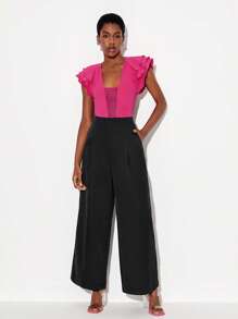 JoseAlberto 素色斜口袋西裝褲 - 黑色 - 查看 6