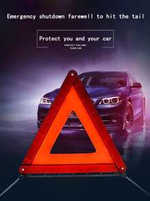 1入組反光三角車警示牌 - 紅色 - 查看 1