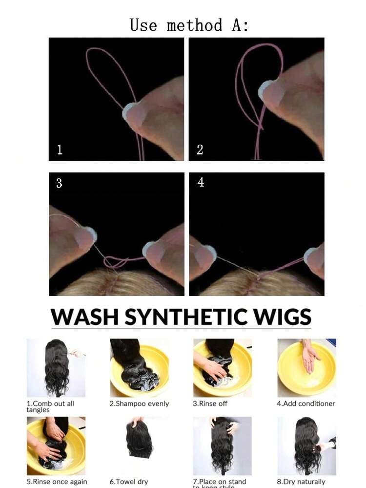 5pcs Long Straight Sparkle Shiny Hair Tinsel Rainbow Silk Synthetic Hair Extension - Lavender Purple - View 4