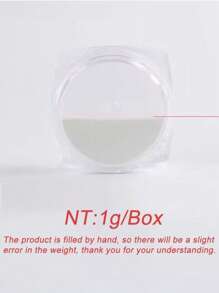 珠光极光美甲粉，1 盒白色闪光婚礼新娘美甲设计极光摩擦粉镜面美甲颜料粉 DIY 美甲饰品美甲宝石美甲用品 - 彩色 - 查看 5