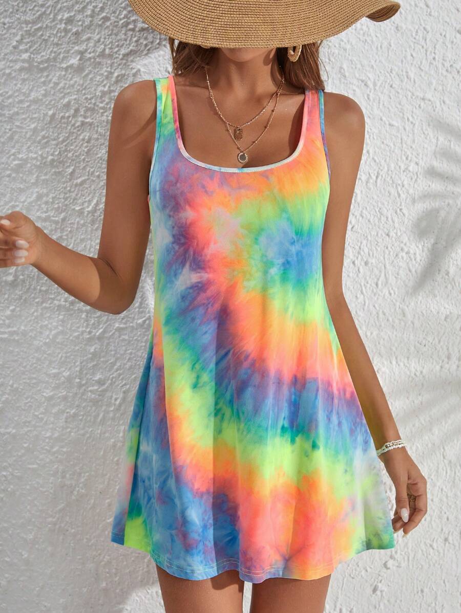 Soleia 紮染背心連衣裙 - 彩色 - 查看 1