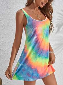 Soleia 紮染背心連衣裙 - 彩色 - 查看 3