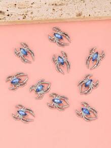 Halloween 10 cái 3D Spider Design Nail Art Trang trí - Nhiều màu - Xem 3