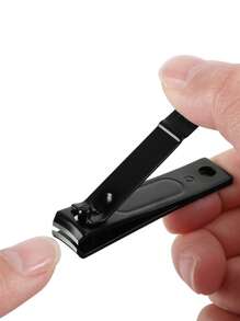 3件套指甲钳，修甲工具，美甲用品，美甲工具，美甲艺术工具，返校季，美甲，美甲贴片工具 - 黑色 - 查看 2