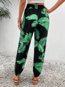 SHEIN LUNE Quần nữ Dây kéo Túi Nhiệt đới Boho - Nhiều màu - Xem 2
