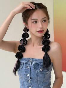 DAZY chiếc tóc giả nữ trang trí dây buộc tóc thời trang để trang trí tóc - Nhiều màu - Xem 4