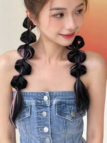 DAZY chiếc tóc giả nữ trang trí dây buộc tóc thời trang để trang trí tóc - Nhiều màu - Xem 5