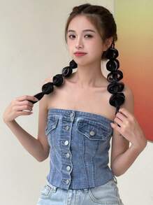 DAZY chiếc tóc giả nữ trang trí dây buộc tóc thời trang để trang trí tóc - Nhiều màu - Xem 6