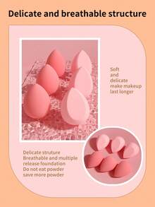 Bọt biển trang điểm , 7pcs Mỹ phẩm làm đẹp Bột nền tảng Mỹ phẩm Bọt biển Trang điểm Máy xay - Nhiều màu - Xem 9