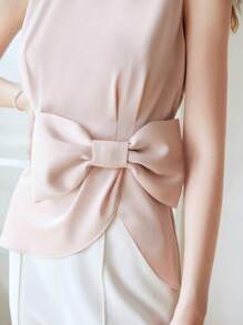 MOTF PREMIUM BOW DETAIL BLOUSE