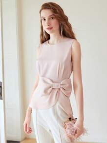 MOTF PREMIUM BOW DETAIL BLOUSE