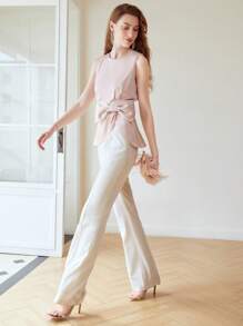 MOTF PREMIUM BOW DETAIL BLOUSE