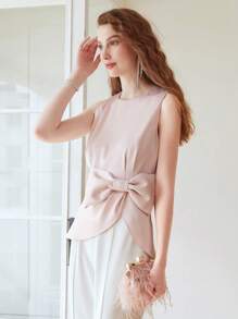 MOTF PREMIUM BOW DETAIL BLOUSE