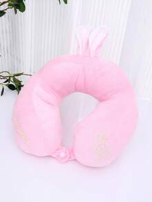 1入組U型耳朵裝飾滌綸車頸枕 - 彩色 - 查看 3