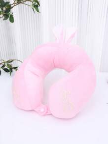 1入組U型耳朵裝飾滌綸車頸枕 - 彩色 - 查看 4