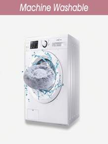 1 chiếc giường thú cưng bằng vải nhung cho chó con, giường cho mèo, dễ vệ sinh - Màu Xám nhạt - Xem 6