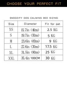 1pc Plush Pet Bed - Dark Grey - View 4