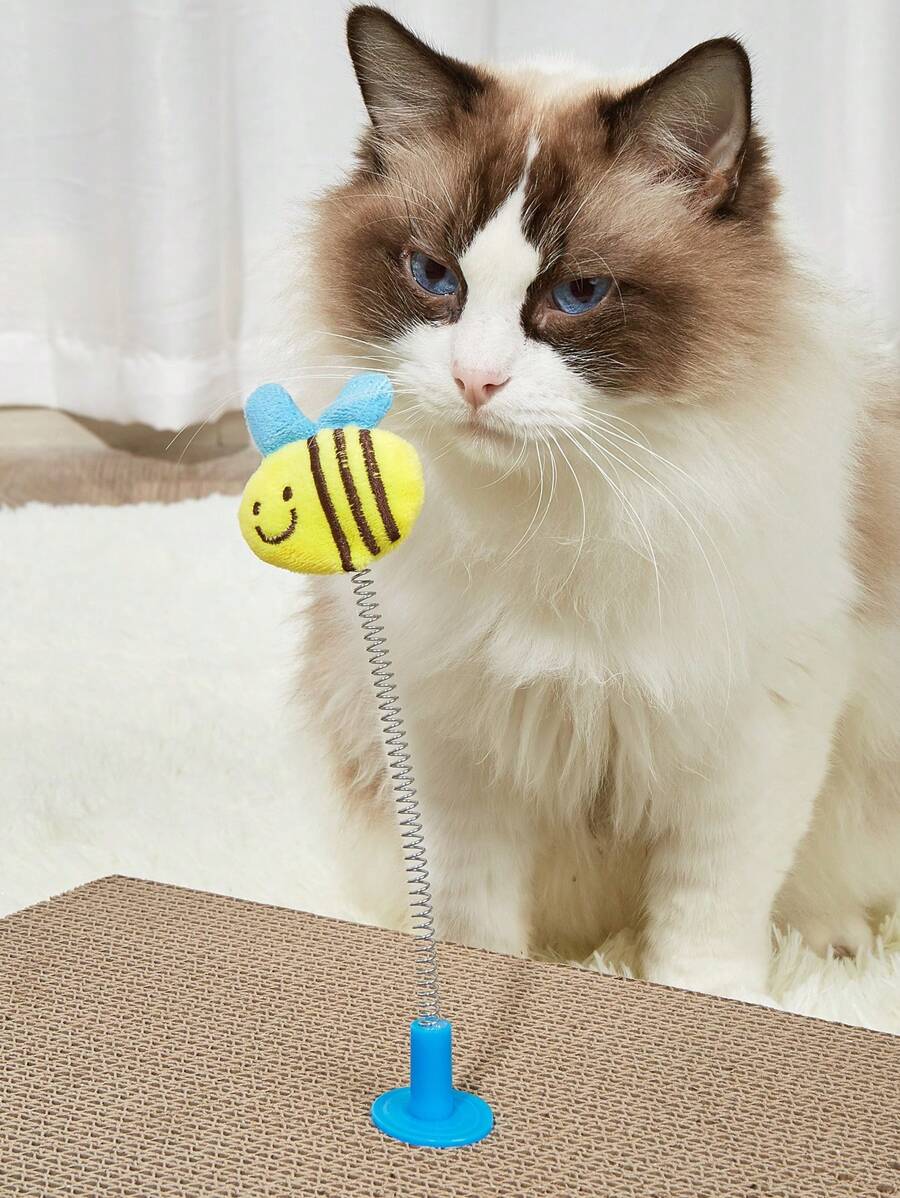 1 cái Bee Design Spring Cat Teaser Stick cho mèo chơi - Nhiều màu - Xem 1