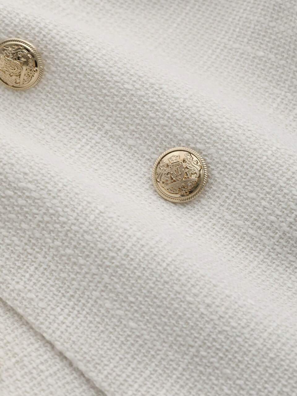 Casual Business Solid Color Textured Square Collar Short Sleeve Cropped Women Button-Up Shirt