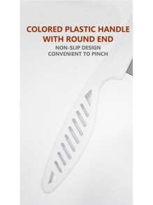 1pc Pet Flea Tick Remover Stainless Steel Comfort Hair Grooming Comb Lice Removal Cleaner Comb - Blue - View 5