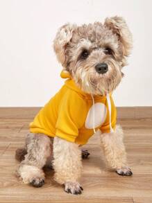 1pc Ear Decor Random Pet Hoodie