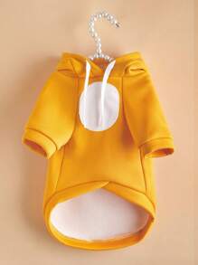 1pc Ear Decor Random Pet Hoodie