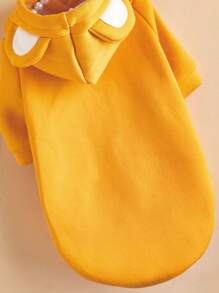 1pc Ear Decor Random Pet Hoodie