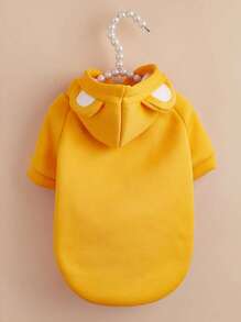 1pc Ear Decor Random Pet Hoodie