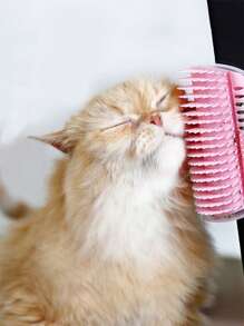 1 dụng cụ mát xa góc tường cho mèo - Hồng - Xem 1