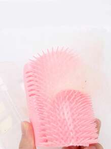 1 dụng cụ mát xa góc tường cho mèo - Hồng - Xem 3