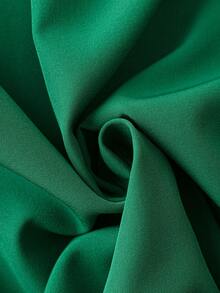 SHEIN LUNE Jumpsuits Plus Size Dải chun màu trơn Giải trí - màu xanh lá - Xem 4