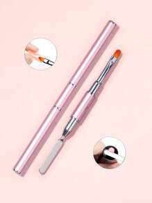 1 Bút lấy gel quang trị liệu đa năng màu hồng nhạt bằng thép không gỉ dùng để vẽ móng - Màu Hồng baby - Xem 2