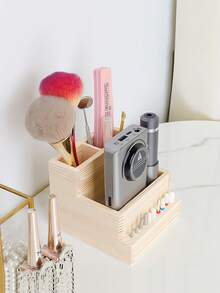 1 Máy Khoan Móng Tay Bằng Gỗ & Hộp Bảo Quản Mũi Khoan, Hộp Đựng Dụng Cụ Làm Móng Tay Bền Đẹp, Thiết Bị Làm Móng, Mũi Mài Và Phụ Kiện Khoan - Màu vàng - Xem 4